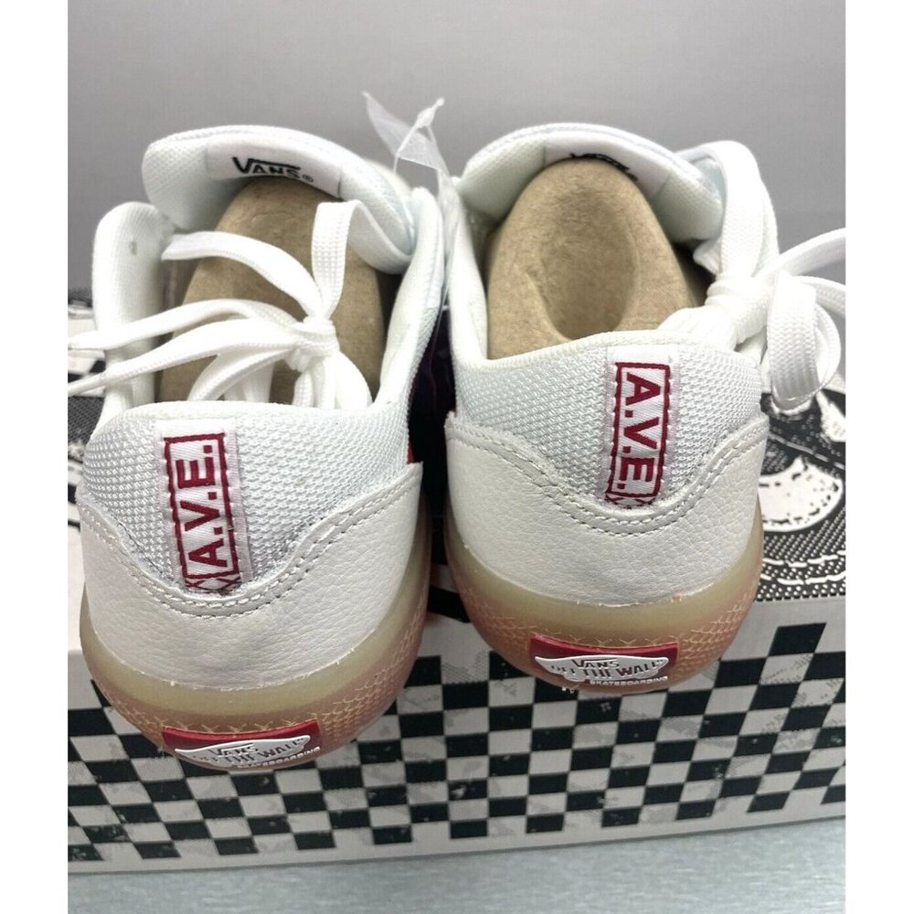 VANS AVE SKATE SPORT LEATHER  WHITE SHOES MEN'S SIZE 5.5 - Picture 3 of 16